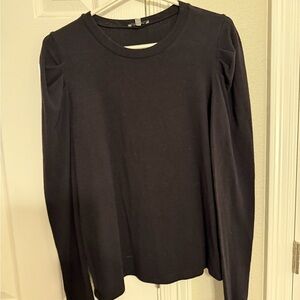 White Birch Classic Black Long Sleeve Top